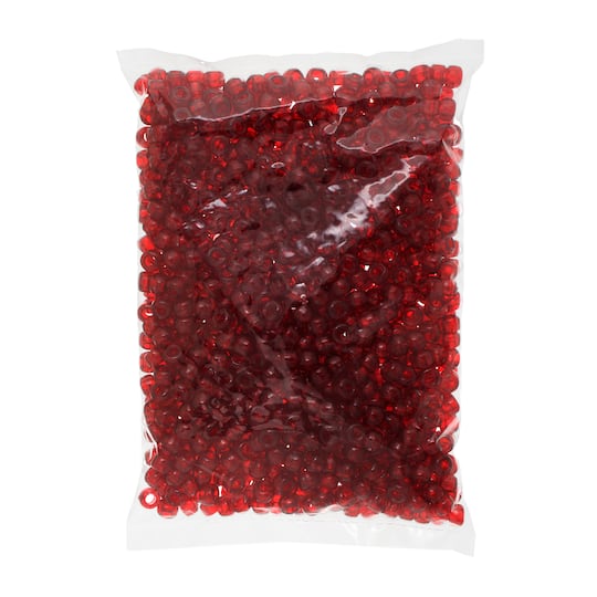 John Bead 9mm Transparent Pony Beads, 1,000ct